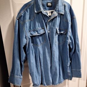 Levi's Men's Blue Denim Shirt Jacket